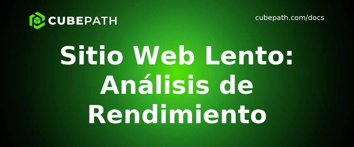 Sitio Web Lento: Análisis de Rendimiento