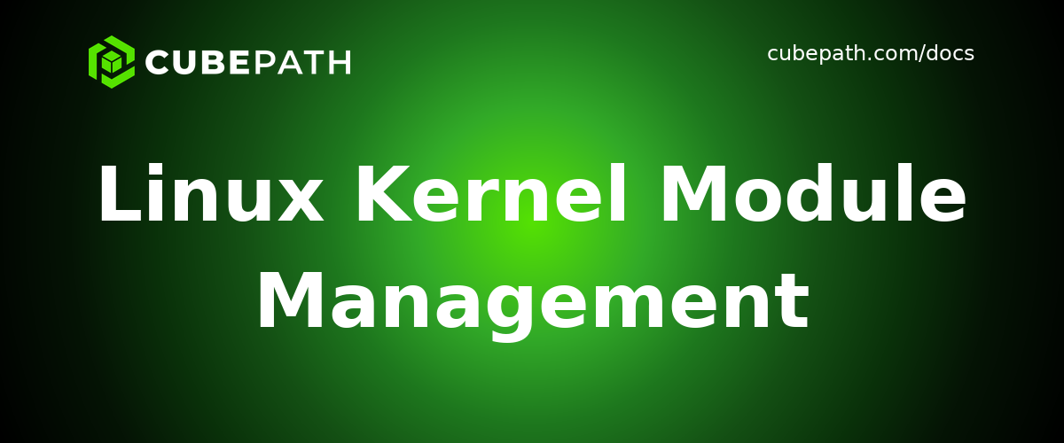 Linux Kernel Module Management