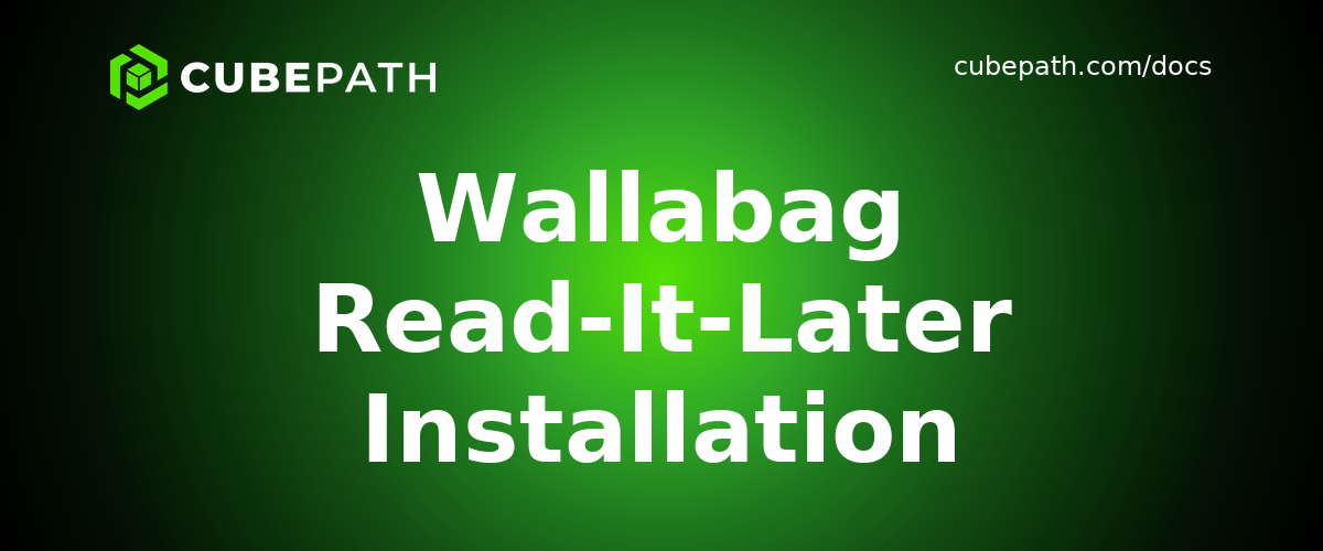Wallabag Read-It-Later Installation