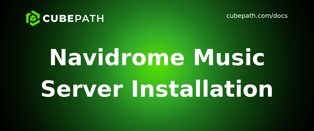 Navidrome Music Server Installation