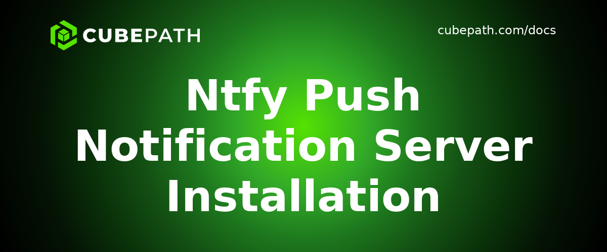 Ntfy Push Notification Server Installation