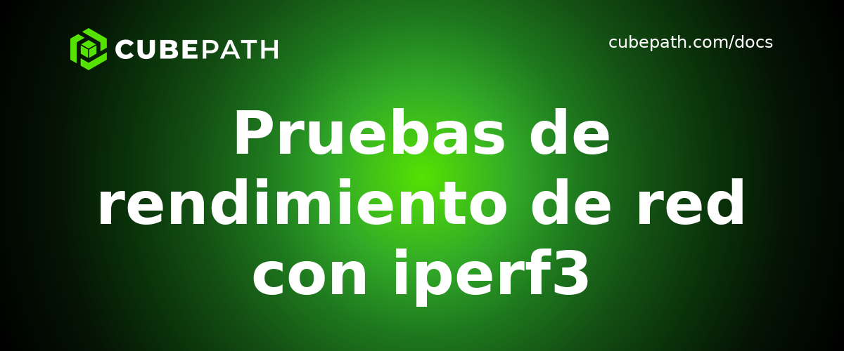 Pruebas de rendimiento de red con iperf3